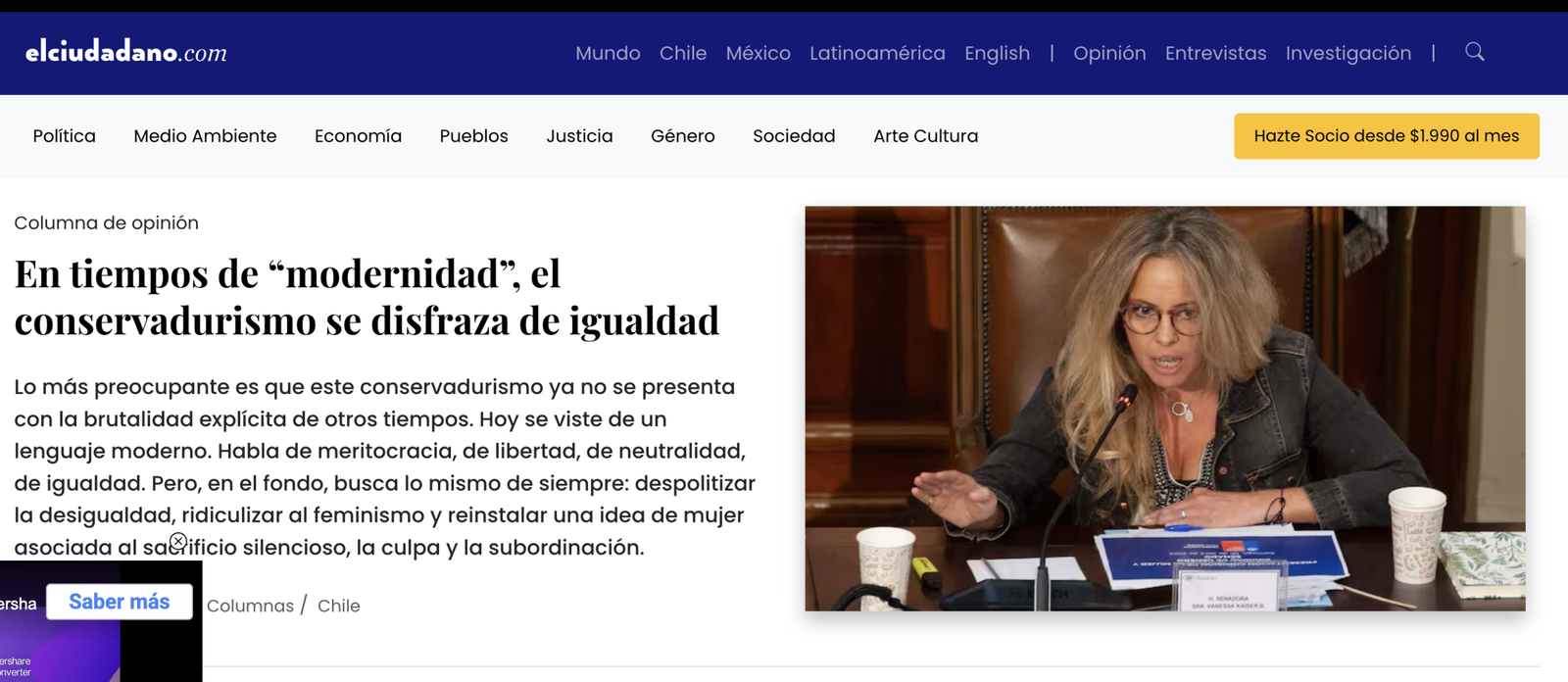 En tiempos de “modernidad”, el conservadurismo se disfraza de igualdad