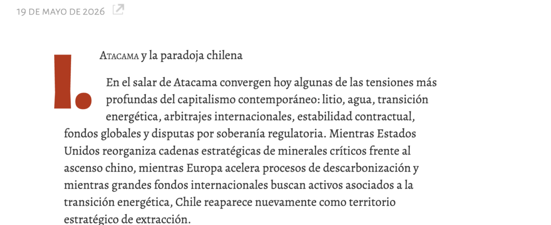 Hayek contra Hayek: Chile y los límites de estabilizar constitucionalmente el capitalismo bajo incertidumbre global