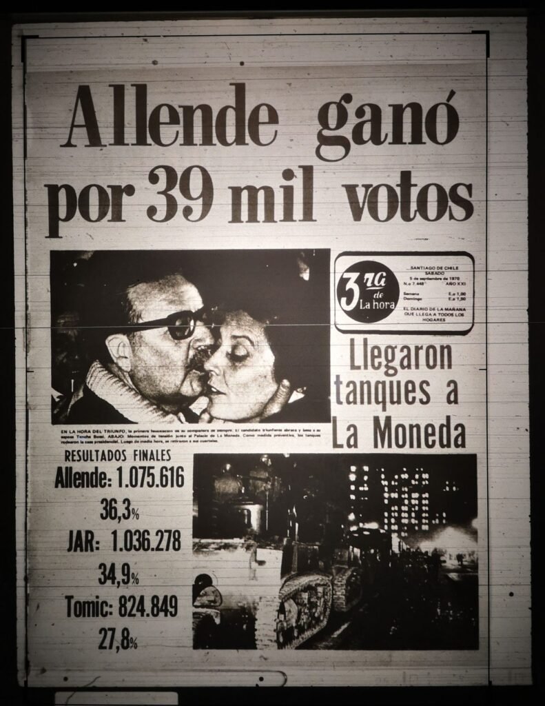 «Allende ganó por 39 mil votos»: portada de la prensa de 1970