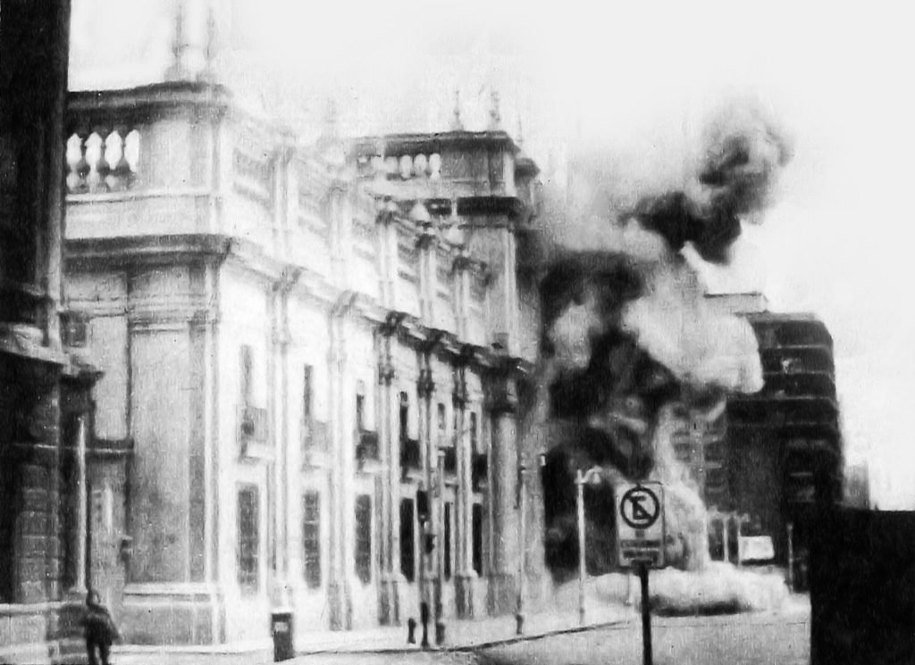 La Moneda tras el ataque
