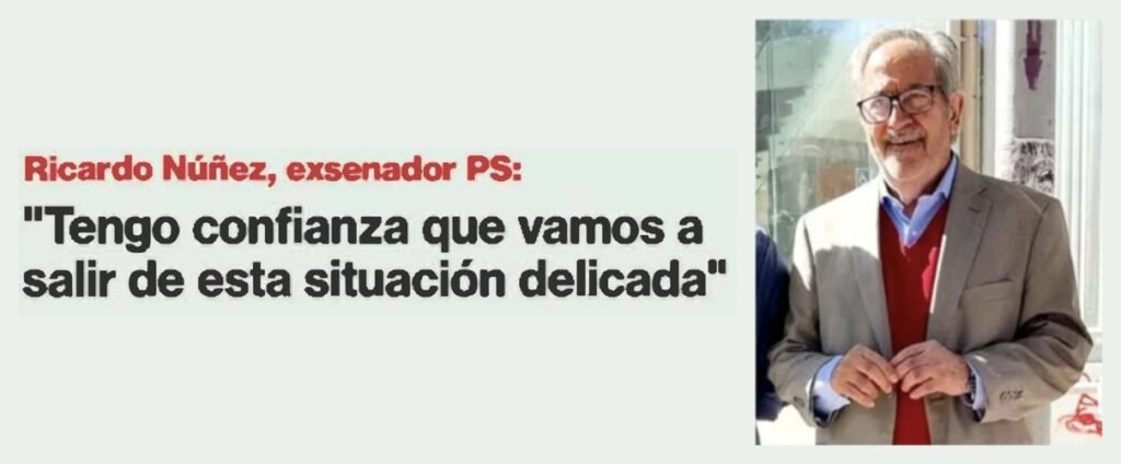 Recorte de La Segunda: Ricardo Núñez, exsenador PS: "Tengo confianza que vamos a salir de esta situación delicada"