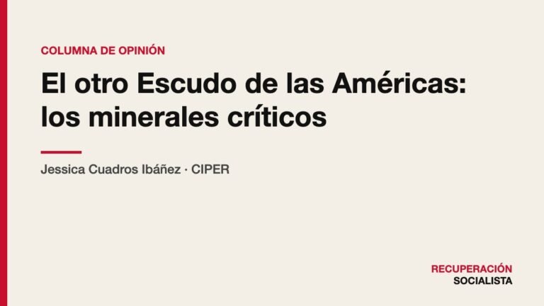 El otro Escudo de las Américas: los minerales críticos
